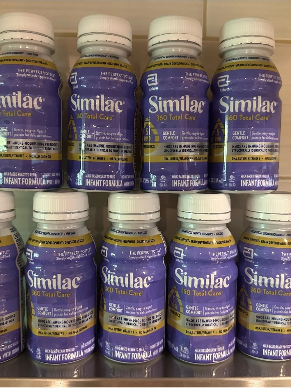 Lot Of 8 Empty 32oz Ready to feed formula bundle for reborn and silicone babies